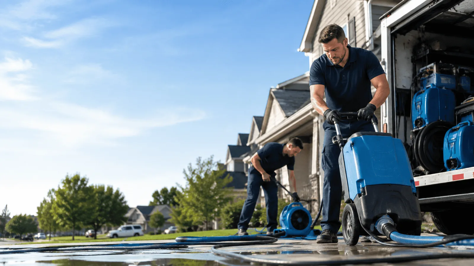 Dehumidification being performed in Auburn Hills, MI